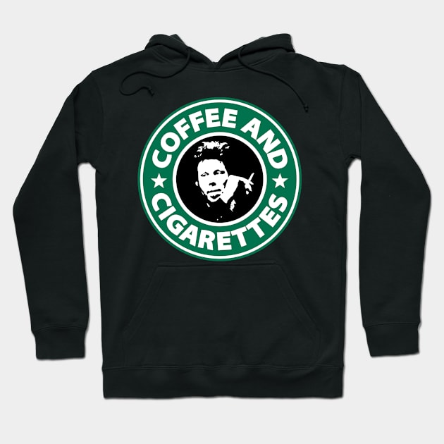 Tom Waits - Coffee And Cigarettes Hoodie by sqwear